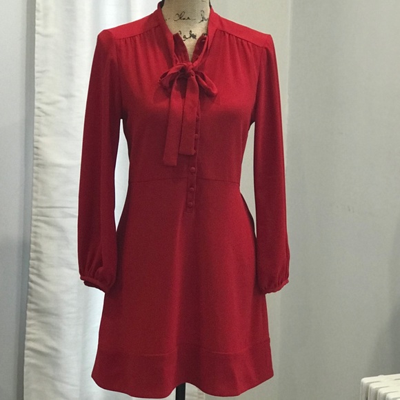 Zara Dresses & Skirts - ✅ Zara red long sleeve dress